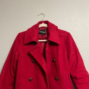 Red Express trench coat